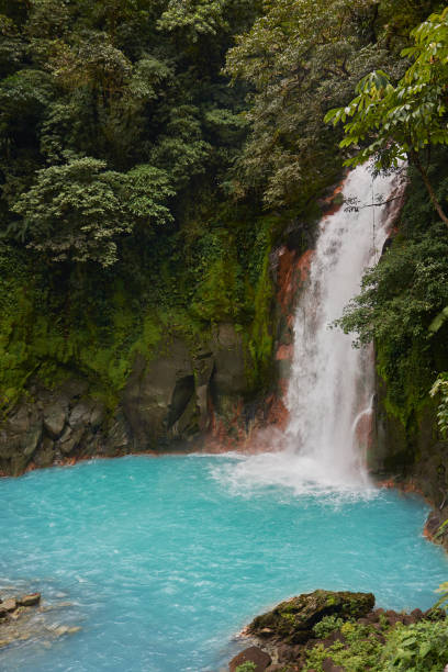 istock Celeste River Waterfall in Tenorio Volcano National Park, Costa Rica 1161008338