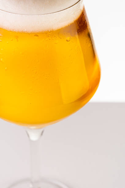 istock Glass of beer on white background 1161009126