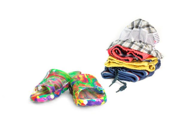 istock A set of children's clothing is isolated on a white background 1161010521