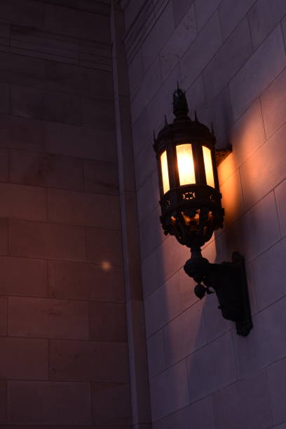 istock Close Up Of Outdoor Wall Light 1161013486
