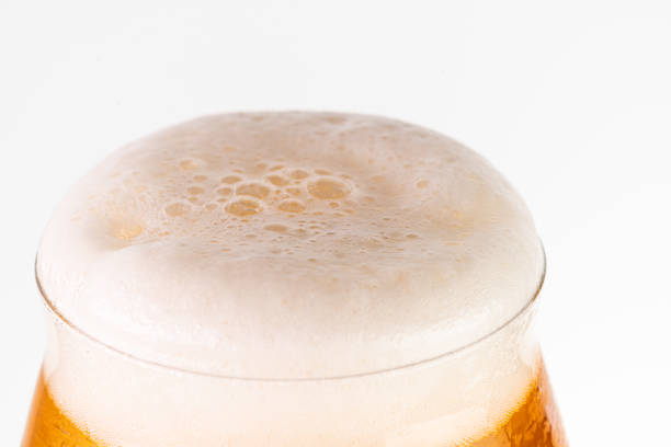 istock Glass of beer on white background 1161016574