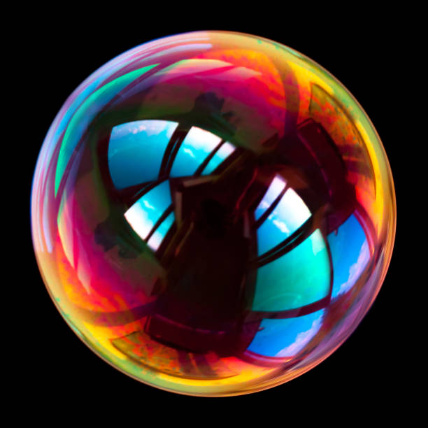 istock soap bubbles isolated on black background . Isolated . 1161019265
