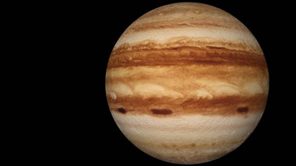 istock Flying over the surface of Jupiter. 3d rendering. 1161019519
