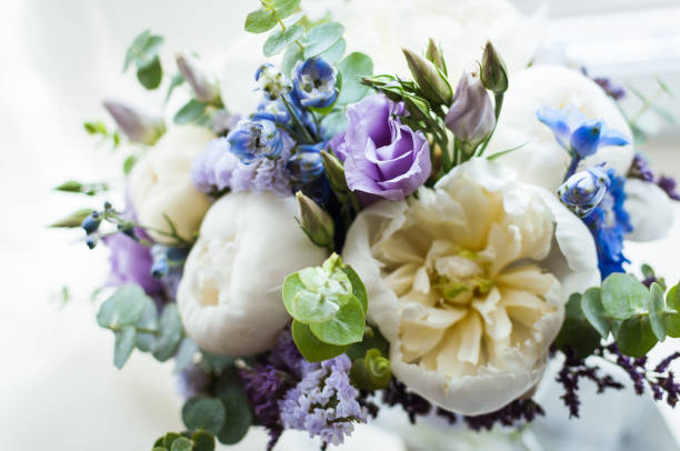 istock Wedding bouquet of flowers on a white background 1161022192