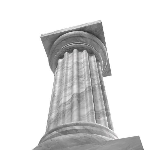 Big roman column Big roman column looking up view with clipping path architecture textured effect architectural feature business stock pictures, royalty-free photos & images