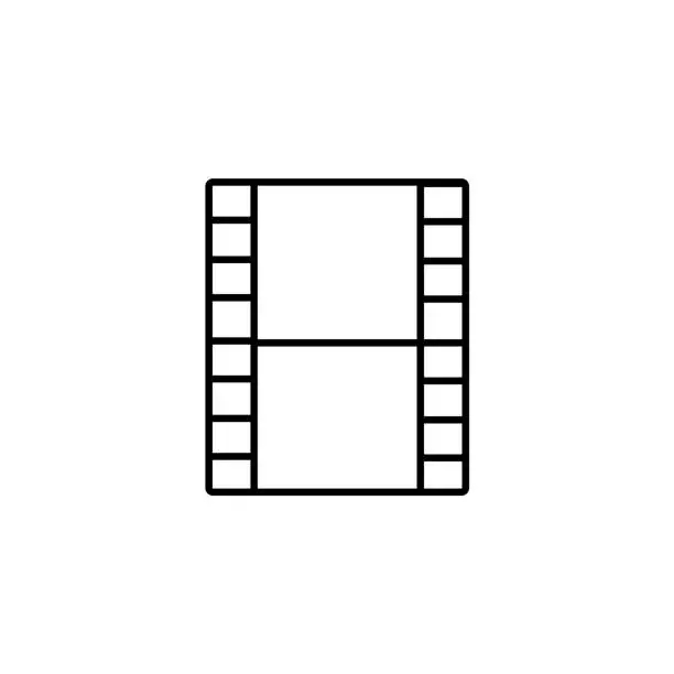 Vector illustration of cinema lent camera lent icon sign signifier vector