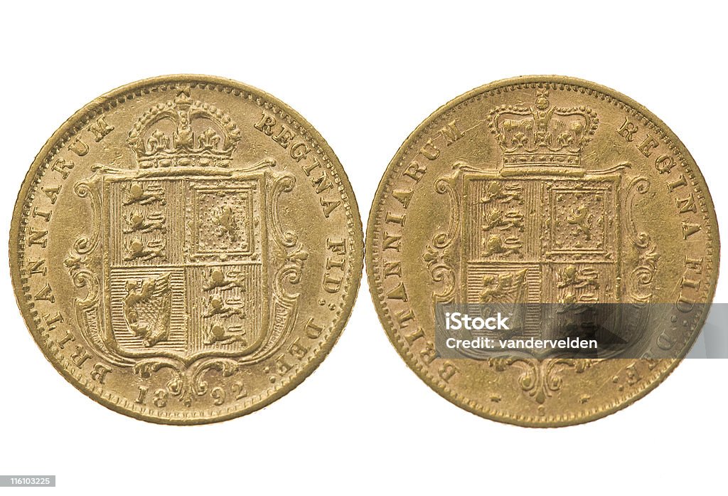 Half Herrscher Gold - Lizenzfrei Britische Währung Stock-Foto