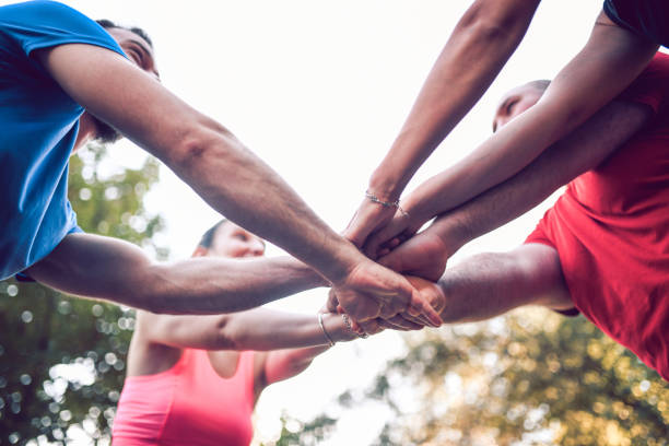 istock Happy Athletes Motivating Each Other To Achieve More 1161037620