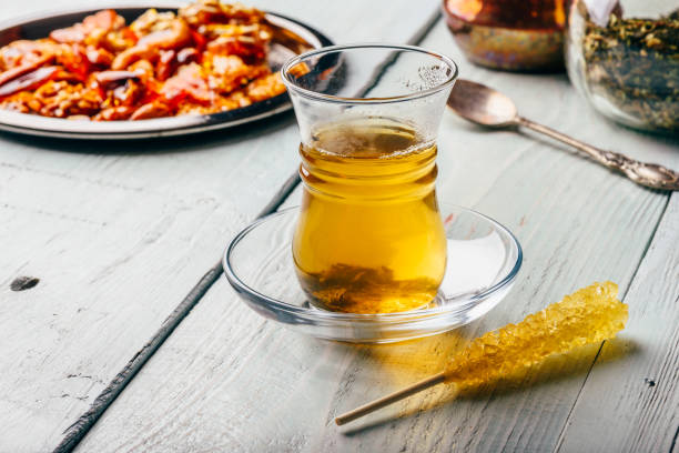 istock Tea in armudu with oriental delights 1161039240