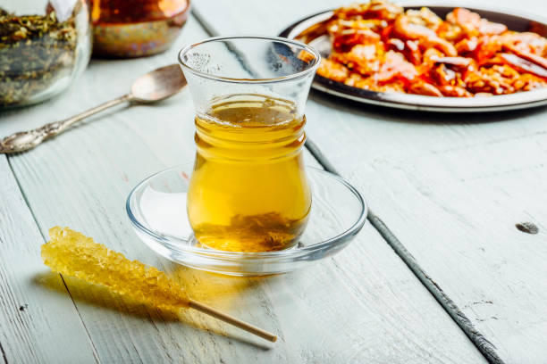 istock Tea in armudu with oriental delights 1161039265