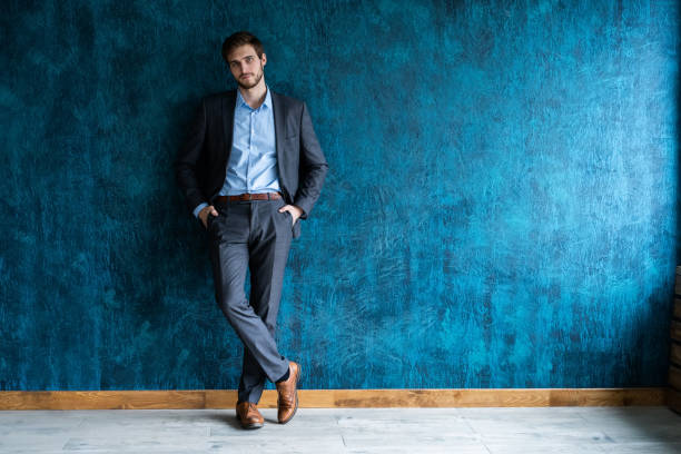 istock Smiling businessman full length portrait 1161041869
