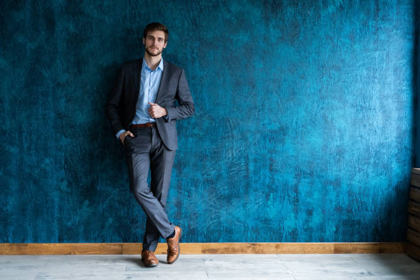 istock Smiling businessman full length portrait 1161041872