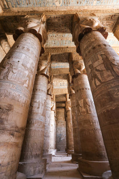 istock Columns in Denderah Temple, Qena, Egypt 1161042072