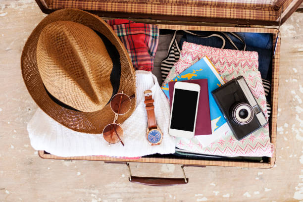 istock Travel concept on wooden table 1161060756