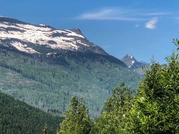 istock Massive snow covered mountain at Glacier National Park in Montana 1161063825