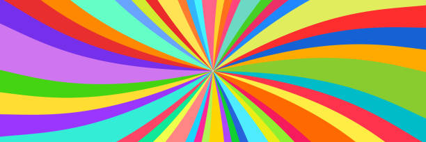 カラフルな光線, 万華鏡のバナー - rainbow multi colored sun sunlight点のイラスト素材／クリップアート素材／マンガ素材／アイ��コン素材