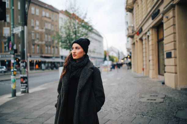 istock Young woman walking in Berlin Mitte 1161070333
