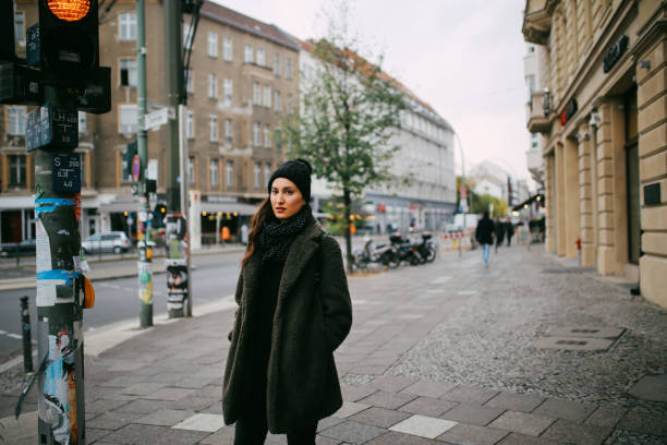 istock Young woman walking in Berlin Mitte 1161071140