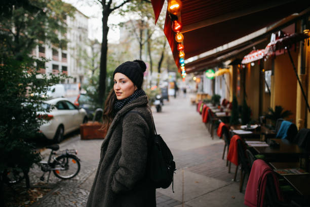 istock Young woman walking in Berlin Mitte 1161071158