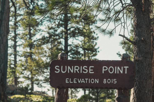 istock Bryce Canyon Sunrise Point National Park Sign 1161071958
