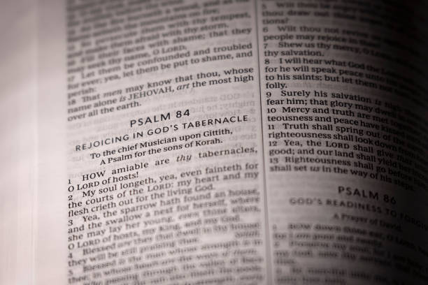istock Open Bible - Psalm 84 - Close up (click for more) 1161073490