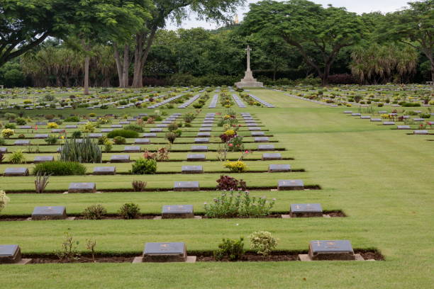 istock Commonwealth War Graves,Chungkai War Cemetery in Kanchanaburi Thailand 1161073579