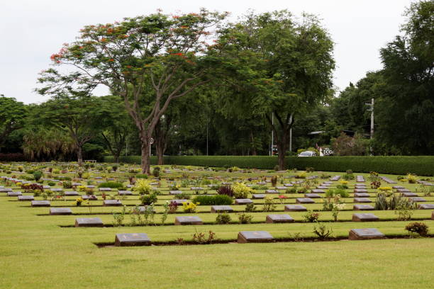 istock Commonwealth War Graves,Chungkai War Cemetery in Kanchanaburi Thailand 1161073621