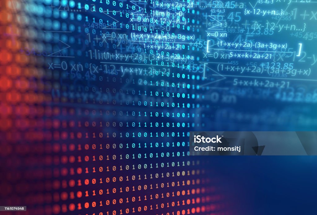 Digital Number Code Digital Code Number Abstract Technology Background Stock Photo ...