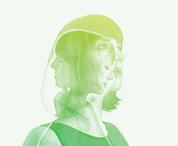istock Multiple exposure of woman recovering from mental illness 1161074592