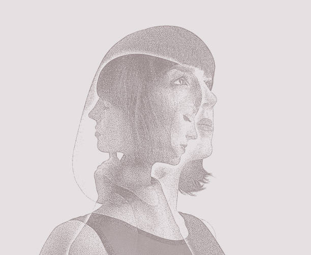 istock Multiple exposure of woman recovering from mental illness 1161074621