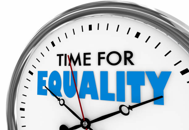 istock Time for Equality Justice Fairness Equity Clock Words 3d Illustration 1161076611
