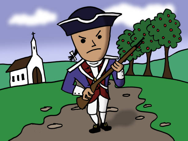 Cartoon Minuteman Stock Illustration - Download Image Now - American  Revolution, Army Soldier, Cartoon - iStock