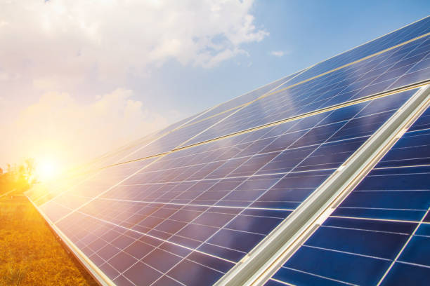 istock Solar panel, alternative electricity source, concept of sustainable resources, And this is a new system that can generate electricity more than the original, This's the sun tracking systems 1161077446