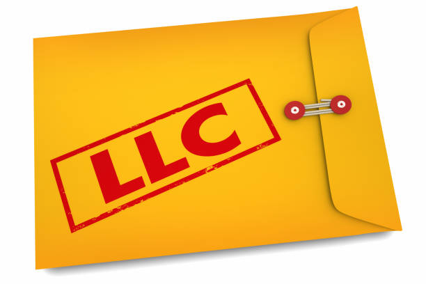 LLC Limited Liability Corporation Business Documents 3d Illustration