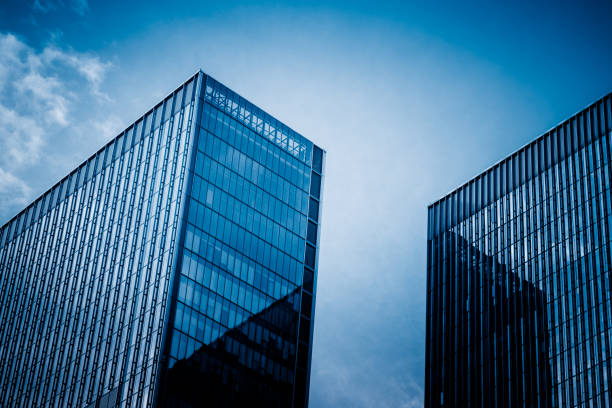 istock architectural complex against sky in downtown city, china 1161079158
