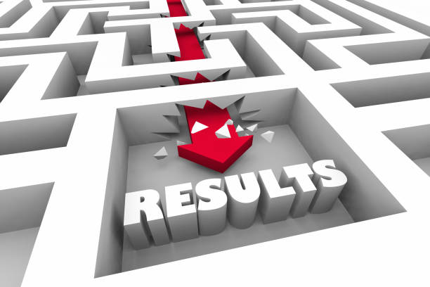 Results Outcome Goal Success Maze 3d Illustration