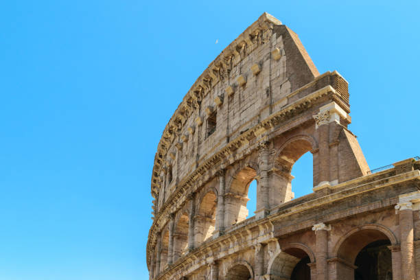 istock Facade of Colosseum in Rome 1161080103
