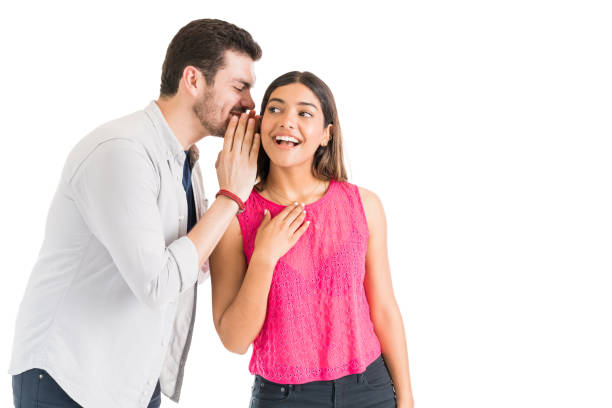 istock Boyfriend Gossiping With Woman In Studio 1161080443