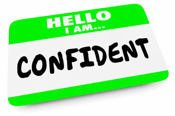 istock Confident Sure Certain ConfidenceName Tag 3d Illustration 1161081054