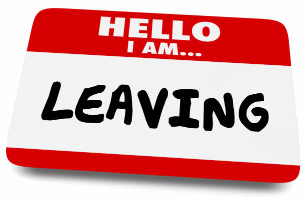 istock Hello I am Leaving Quitting Retiring Name Tag 3d Illustration 1161081300