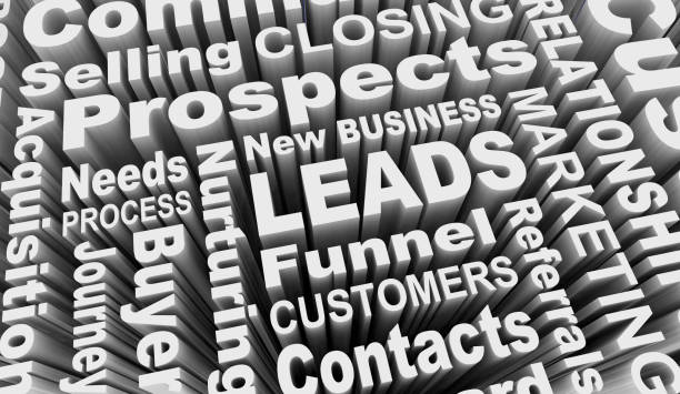 istock Leads New Business Prospects Customers Words 3d Illustration 1161081515