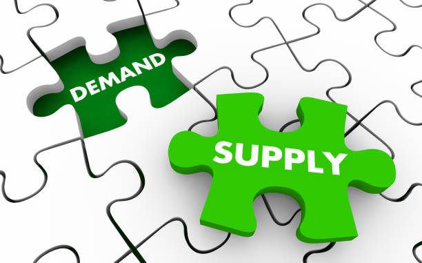 istock Supply and Demand Puzzle Pieces Market Forces 3d Illustration 1161083006