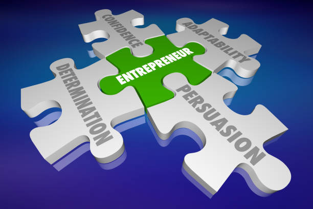 istock Entrepreneur Qualities Determination Adpatability Puzzle 3d Illustration 1161084833