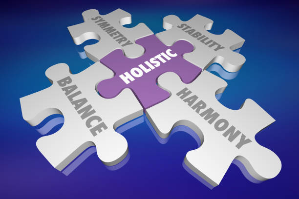 istock Holistic Total Health Harmony Balance Puzzle 3d Illustration 1161085035