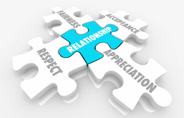 istock Relationship Respect Fairness Acceptance Appreciation Puzzle 3d Illustration 1161086366