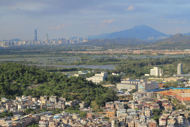 istock Wang Chau view of Yuen Long district in HK 1161087101