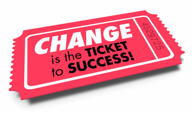 istock Change Ticket to Success Adapt Innovate Evolve 3d Illustration 1161089967