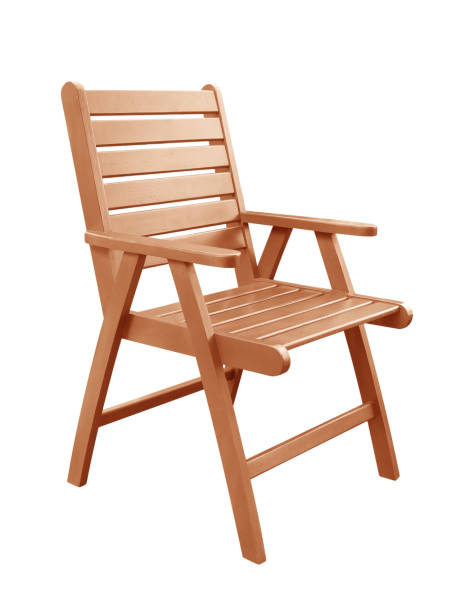 istock Wooden chair isolated on white background 1161091060