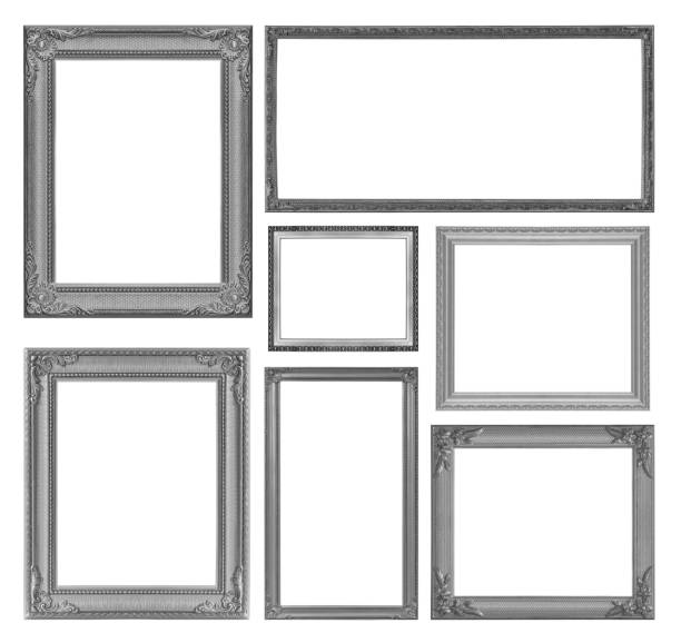 istock The antique  frame on the white background 1161093525