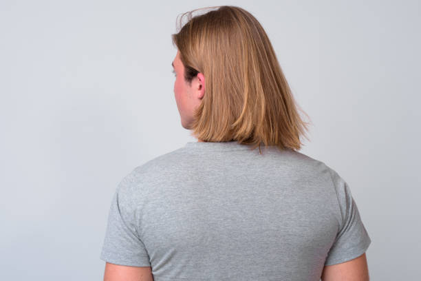 Young Handsome Man With Long Blond Hair Stock Photo - Download Image Now - Long  Hair, Men, Rear View - iStock